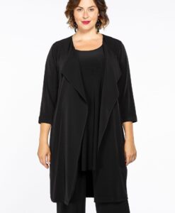 Yoek Vest driekwart mouwen | Zwart | Maat 54/56