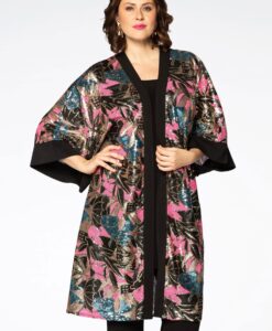 Yoek Kimono met pailletten | Multi | Maat 54/56