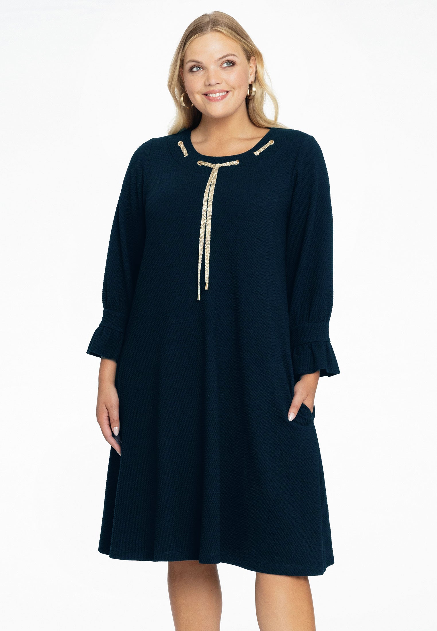 Yoek Jurk A-lijn | Blauw | Maat 58/60