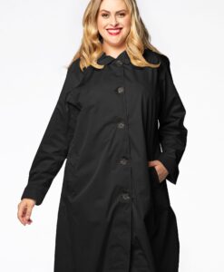 Yoek regenjas | Zwart | Maat 56