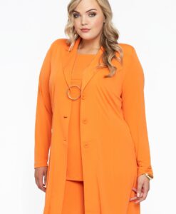 Yoek Blazer long | Oranje | Maat 58/60