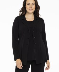 Yoek Blazer kort | Zwart | Maat 58/60