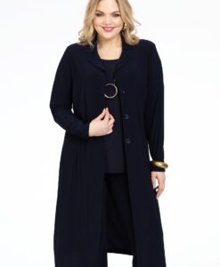Yoek Blazer extra lang | Blauw | Maat 58/60