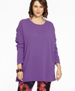 Yoek Trui vierkant cashmere | Paars | Maat 54/56