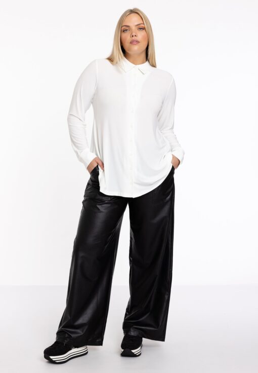 Yoek Blouse kort A-lijn | Beige | Maat 58/60
