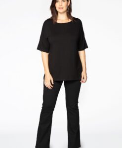 Yoek Flared jeans | Zwart | Maat 56