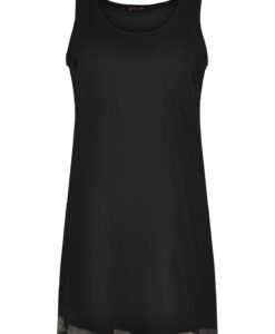 Yoek Singlet long | Zwart | Maat Plus