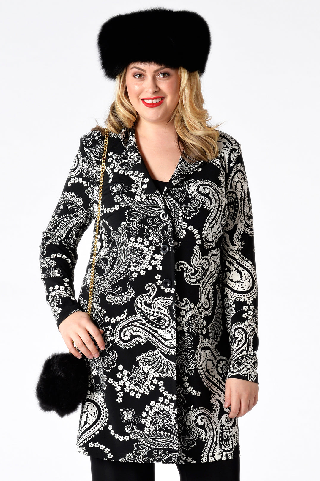 Yoek Lange blazer SUE | Zwart | Maat XL