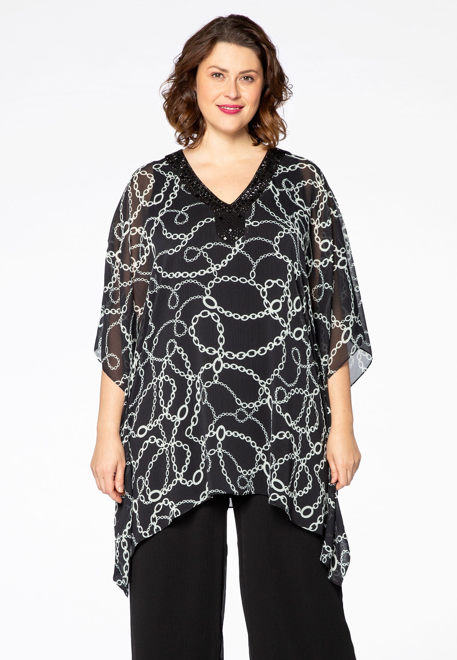 Yoek Kaftan TIFFANY | Zwart | Maat 58/60