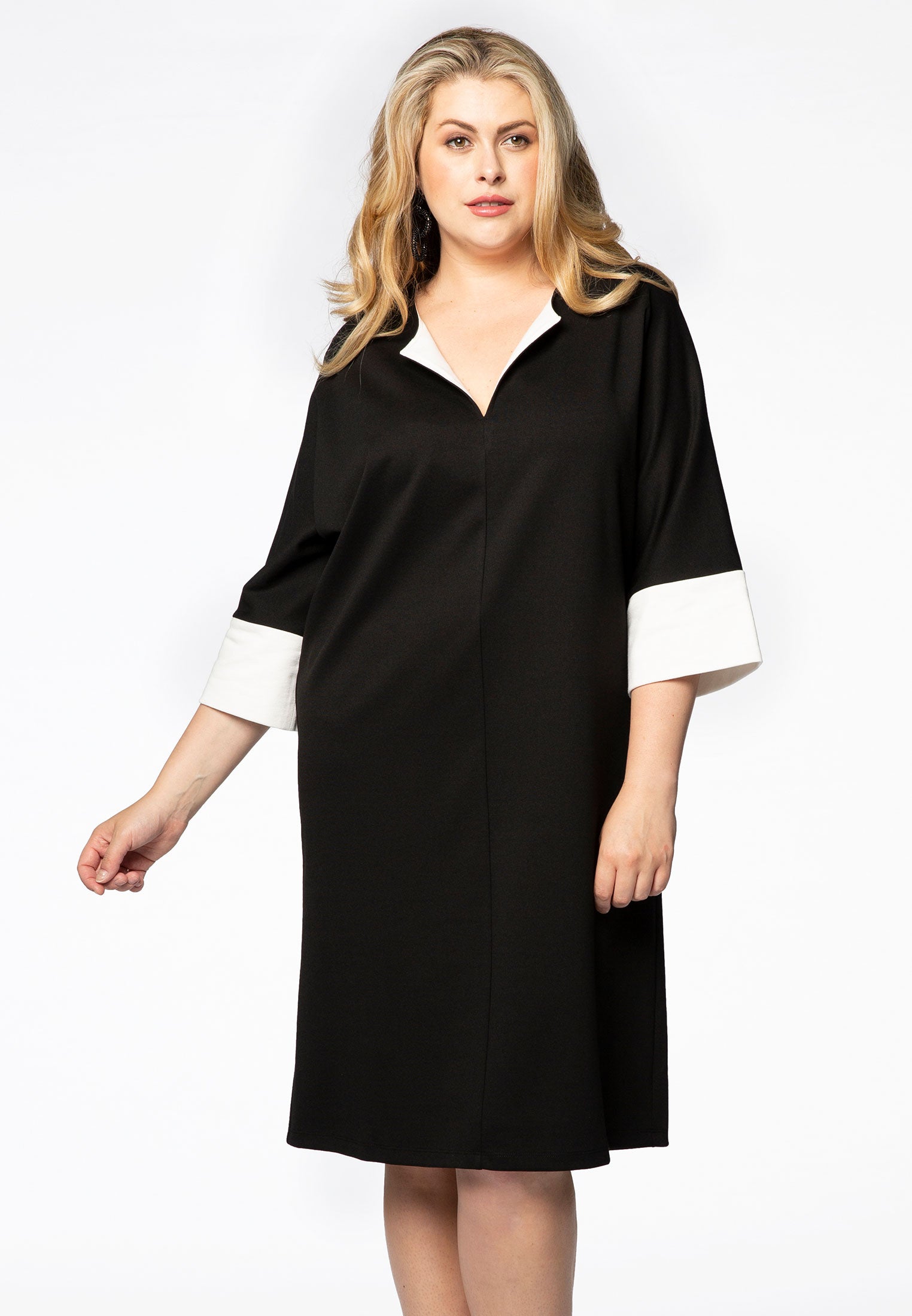 Yoek Dress wide | Zwart | Maat 58/60