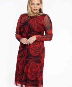 Yoek Jurk ROSANNA | Rood | Maat 58/60
