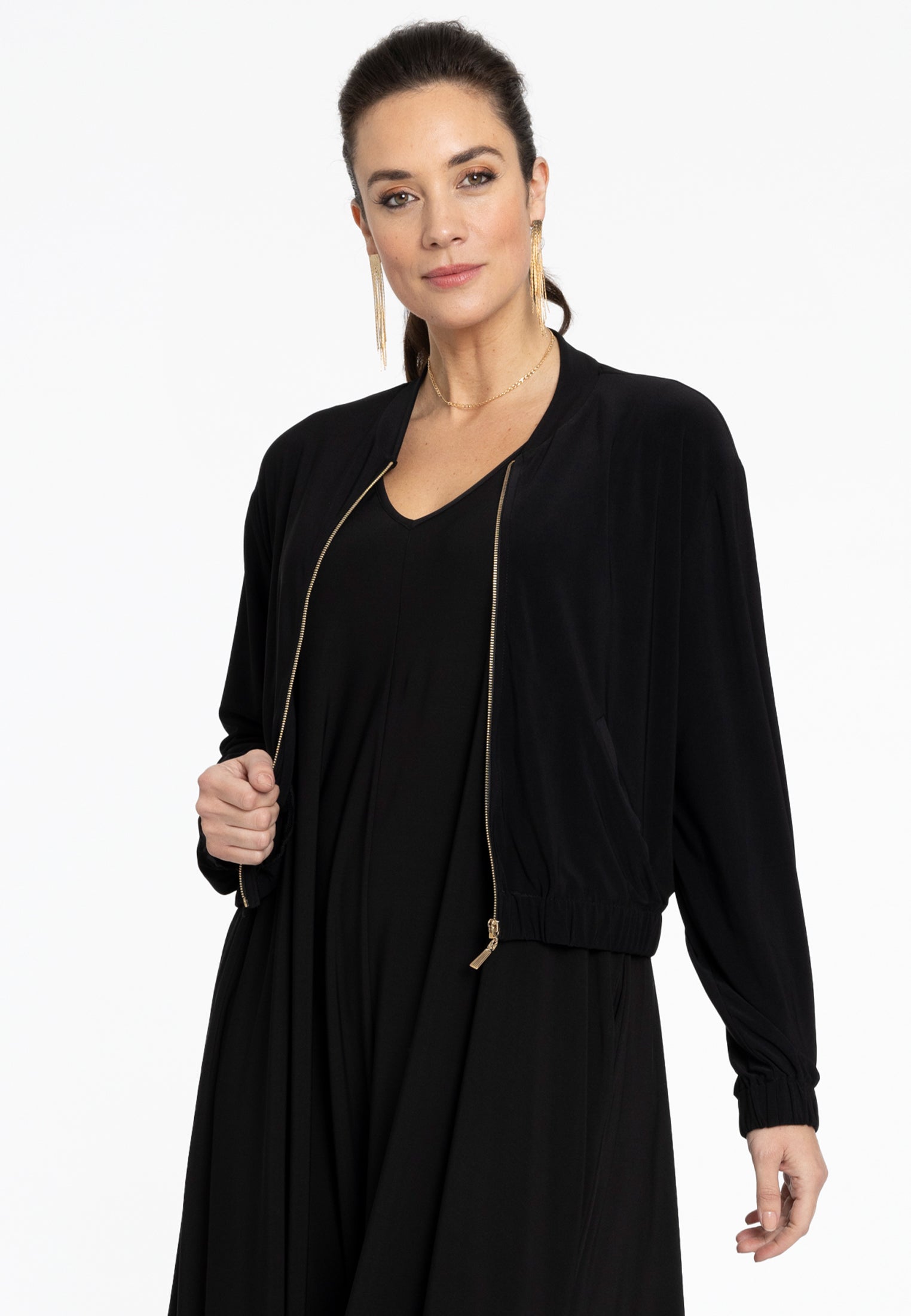Yoek Bomber jacket | Zwart | Maat 58/60