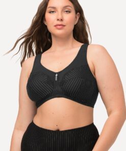 Grote Maten Steun beha, Dames, zwart, Maat: 100G, Synthetische vezels/Katoen, Ulla Popken