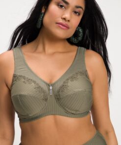 Grote Maten comfortbeha, Dames, groen, Maat: 130F, Synthetische vezels/Katoen, Ulla Popken