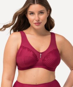 Grote Maten Steun beha, Dames, rood, Maat: 105D, Synthetische vezels/Katoen, Ulla Popken