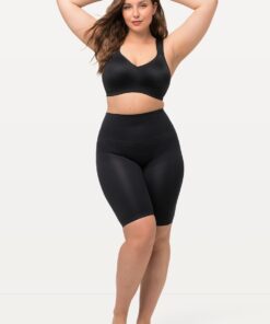 Grote Maten shaping-broek, Dames, zwart, Maat: 62/64, Synthetische vezels/Elastaan, Ulla Popken
