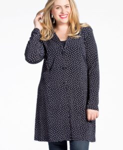 Yoek Lange blazer DOTS | Blauw | Maat L