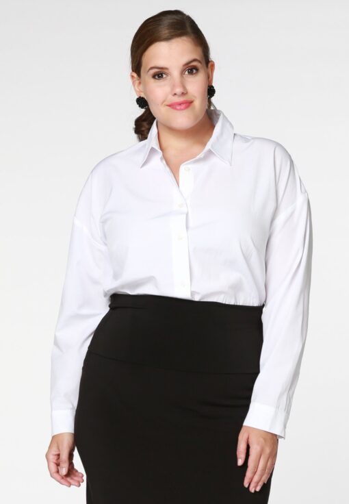 Yoek Blouse casual | Wit | Maat 58/60