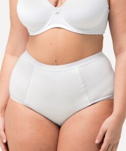 Grote Maten Bodyforming-tailleslip, Dames, wit, Maat: 42/44, Katoen, Ulla Popken