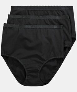 Grote Maten Slips, Dames, zwart, Maat: 42/44, Katoen, Ulla Popken