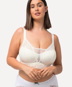 Grote Maten Bralette, Dames, beige, Maat: 95A, Synthetische vezels/Elastaan, Ulla Popken