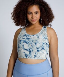 Grote Maten sportbeha, Dames, blauw, Maat: 42/44, Polyester/Elastaan, Studio Untold