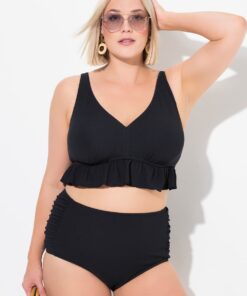 Grote Maten Bikini, Dames, zwart, Maat: 56, Polyester, Ulla Popken