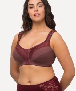Grote Maten comfortbeha, Dames, bruin, Maat: 105C, Katoen/Synthetische vezels/Elastaan, Ulla Popken
