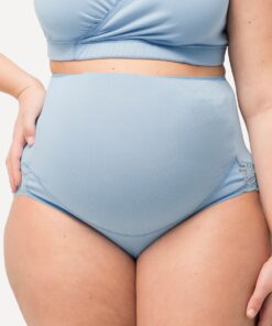 Grote Maten Bellieva tailleslip, Dames, blauw, Maat: 50/52, Katoen, Ulla Popken