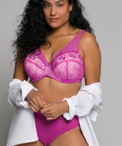 Grote Maten beugelbeha, Dames, roze, Maat: 85C, Synthetische vezels/Elastaan/Polyester, Ulla Popken