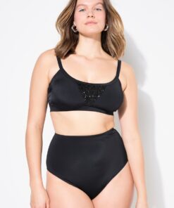 Grote Maten Bikinibroekje, Dames, zwart, Maat: 50, Polyester/Synthetische vezels/Elastaan, Studio Untold