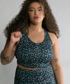 Grote Maten sportbeha, Dames, turquoise, Maat: 42/44, Polyester/Elastaan, Studio Untold