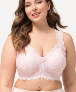 Grote Maten Bralette, Dames, roze, Maat: 85D, Katoen/Synthetische vezels/Elastaan, Ulla Popken