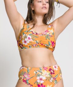 Grote Maten slip, Dames, oranje, Maat: 52, Synthetische vezels/Elastaan, Studio Untold