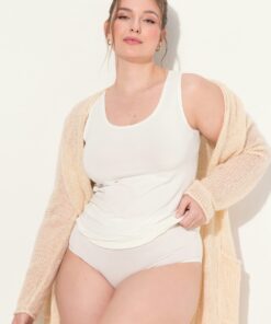 Grote Maten tanktop, Dames, beige, Maat: 58/60, Katoen/Synthetische vezels, Ulla Popken