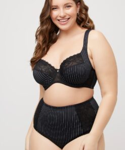 Grote Maten Beugelbeha, Dames, zwart, Maat: 90D, Synthetische vezels/Elastaan, Ulla Popken