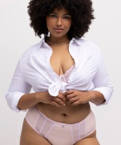 Grote Maten Midi-slip, Dames, roze, Maat: 54/56, Katoen/Synthetische vezels/Elastaan, Ulla Popken
