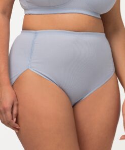 Grote Maten midi slip, Dames, blauw, Maat: 58/60, Katoen/Synthetische vezels/Elastaan, Ulla Popken