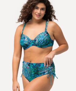 Grote Maten Bikini, Dames, turquoise, Maat: 58, Polyester/Synthetische vezels/Elastaan, Ulla Popken