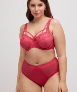 Grote Maten midi slip, Dames, roze, Maat: 58/60, Katoen/Synthetische vezels/Elastaan, Ulla Popken