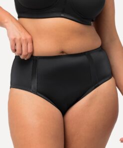 Grote Maten Midislip, Dames, zwart, Maat: 62/64, Katoen/Synthetische vezels/Elastaan, Ulla Popken