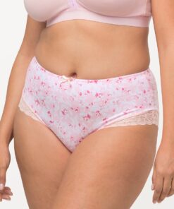 Grote Maten midi slip, Dames, roze, Maat: 58/60, Katoen/Synthetische vezels/Elastaan, Ulla Popken
