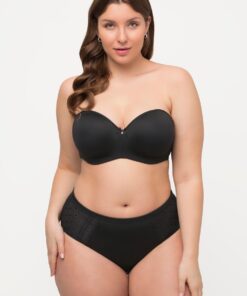Grote Maten Multiway-BH, Dames, zwart, Maat: 110D, Synthetische vezels/Elastaan, Ulla Popken