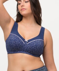Grote Maten comfortbeha, Dames, blauw, Maat: 100C, Synthetische vezels, Ulla Popken