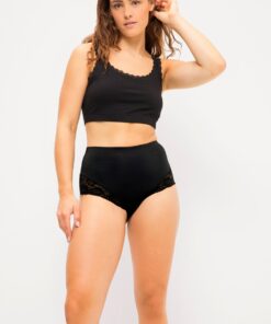 Grote Maten Pantybroekje, Dames, zwart, Maat: 50/52, Katoen/Synthetische vezels/Elastaan, Studio Untold