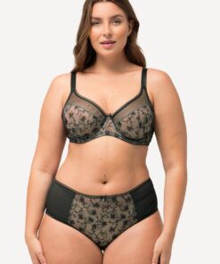 Grote Maten Midi-slip, Dames, zwart, Maat: 62/64, Katoen/Synthetische vezels, Ulla Popken