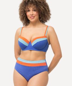 Grote Maten Bikini, Dames, blauw, Maat: 54, Elastaan/Synthetische vezels, Ulla Popken