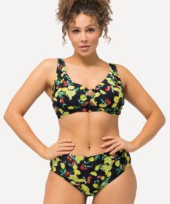 Grote Maten Bikini, Dames, zwart, Maat: 52, Synthetische vezels/Elastaan, Ulla Popken