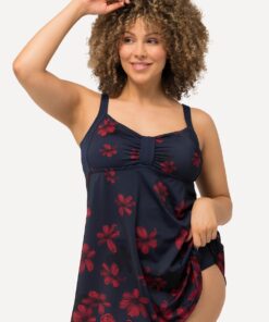 Grote Maten Badjurk, Dames, blauw, Maat: 62, Polyester/Synthetische vezels/Elastaan, Ulla Popken