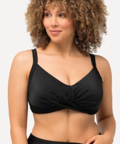 Grote Maten Bikinitop, Dames, zwart, Maat: 54, Polyester/Synthetische vezels/Elastaan, Ulla Popken
